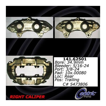 Centric Semi-Loaded Brake Caliper, Parts, 141.62501 141.62501